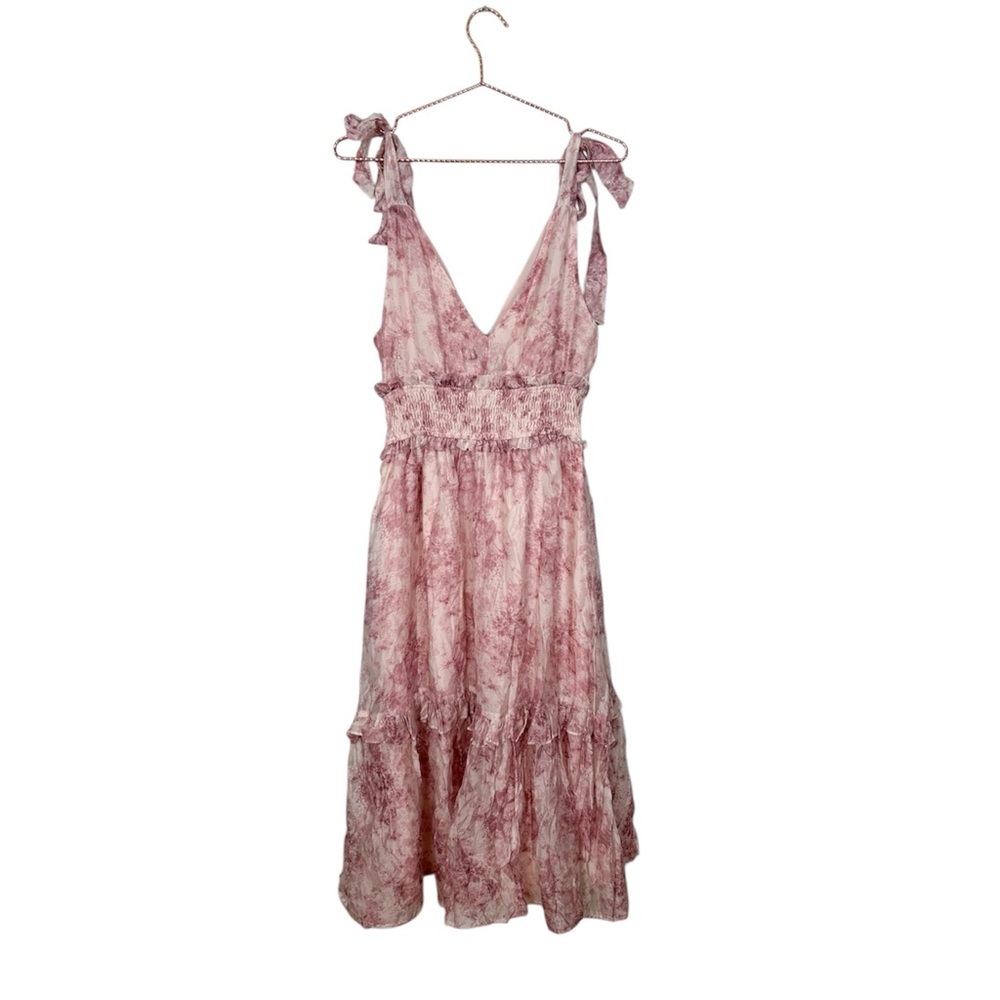 NWT En Saison Michelle Floral Organza Midi-Dress - Picture 4 of 10